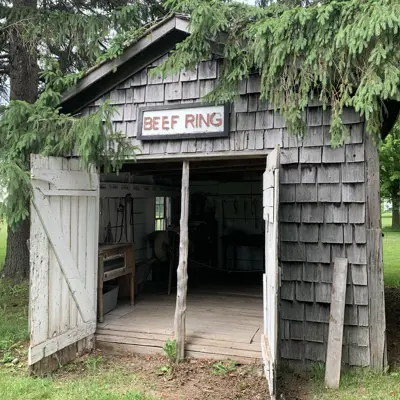 old building labelled Beef Ring