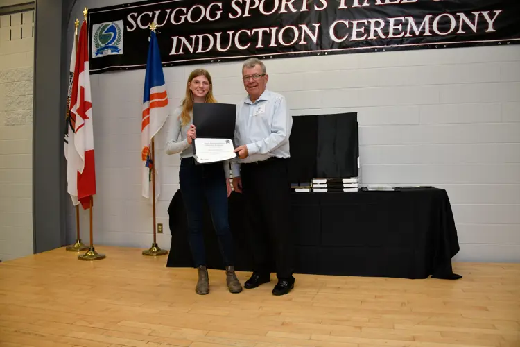 Track youth accepting her nomination